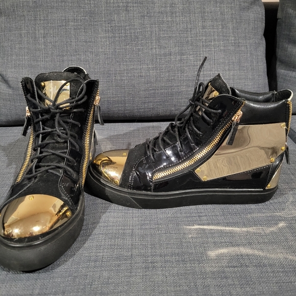Giuseppe Zanotti hi top sneakers size 8-8.5 - Picture 3 of 11